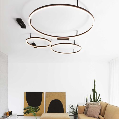 Plafonnier contemporain - ORACLE SLIM PL - Ideal Lux S.r.l.  - circulaire / en aluminium peint / en polycarbonate