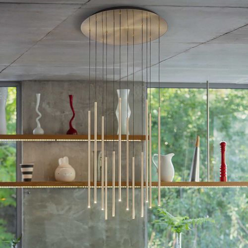 Lustre contemporain - FILO SP12 - Ideal Lux S.r.l.  - en métal / professionnel / cascade