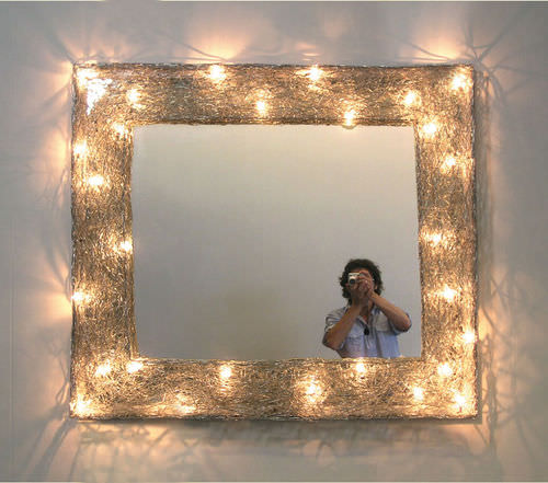 Miroir mural - 90×60 - Knikerboker - contemporain / carré / horizontal