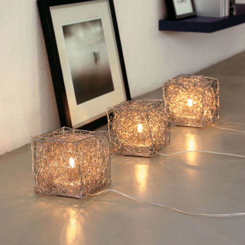 Lampe de table - QUBETTO: T 15 - Knikerboker - en aluminium / contemporaine / d'intérieur