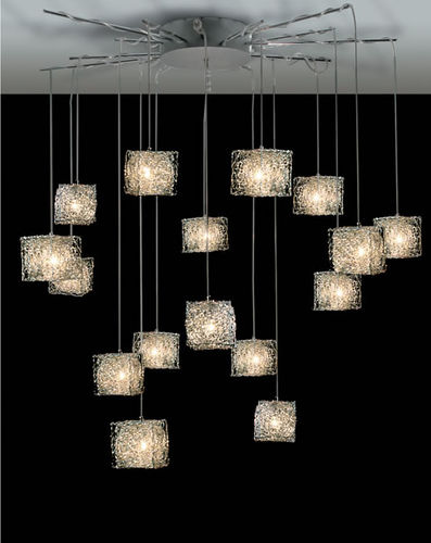 Lampe suspension - KUBINI: S 16 - Knikerboker - en aluminium / contemporaine / halogène