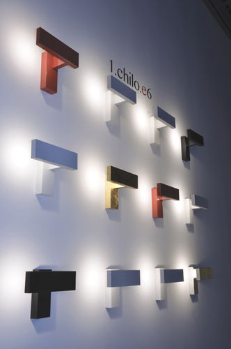 Applique murale contemporaine - DESAGN: 1.CHILO.E6 - Knikerboker - d'intérieur / en aluminium anodisé / à LED