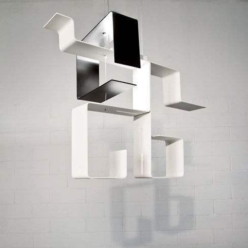 Lampe suspension - DEDALO - Knikerboker - en aluminium / contemporaine / halogène