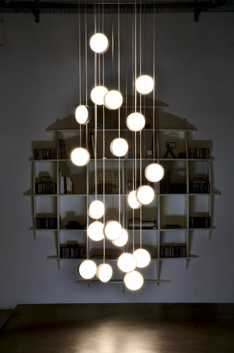 Lustre contemporain - DND: TWENTY - Knikerboker - en aluminium / à LED
