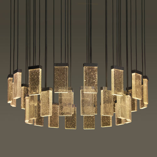 Lustre contemporain - 32 GRAND CRU - MASSIFCENTRAL - en verre / en aluminium / professionnel