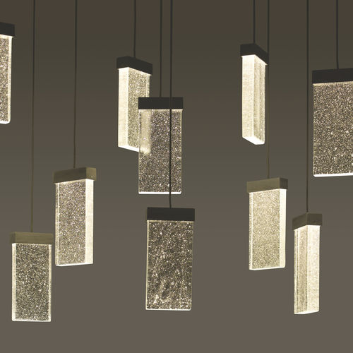 Lustre contemporain - GRAND CRU CANOPY - MASSIFCENTRAL - en verre / à LED / fait main