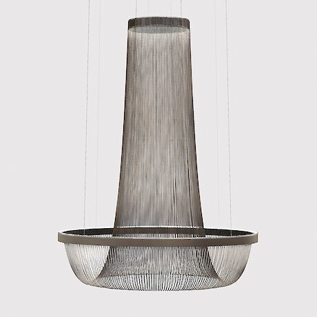 Lustre oriental - RINGO STAR CHANDELIER ORIENTAL - Lightnet GmbH  - en aluminium / en opale / en tissu