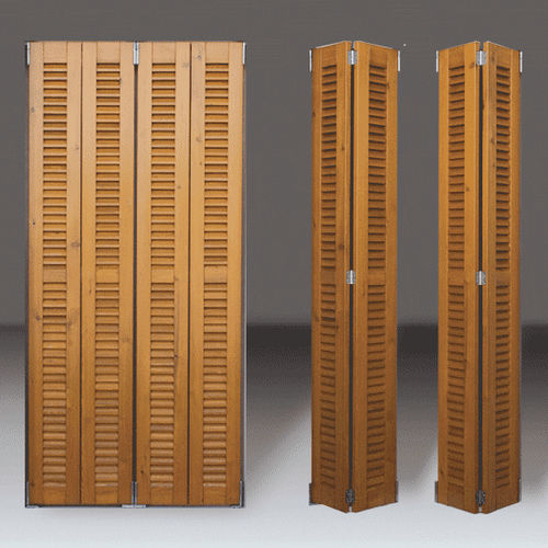 Volet coulissant - LALLEMANT FERMETURES 3 - Lallemant - pliant / à lames / en bois