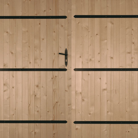 Porte de garage battante - LALLEMANT FERMETURES : IRIS 4 - Lallemant - en bois / manuelle
