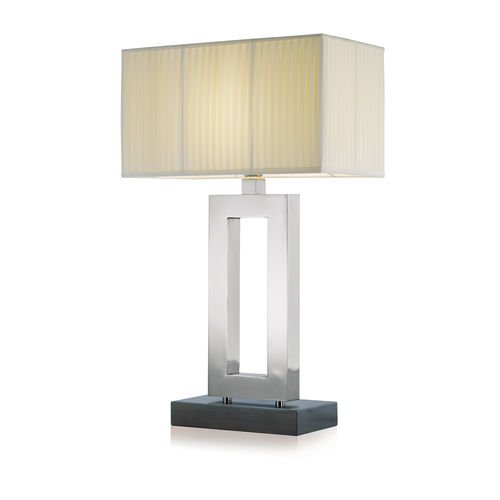 Lampe de table - COBALTO : 1033 - LUMIS SRL - en laiton / en chrome / en tissu