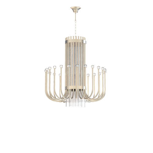 Lustre contemporain - COMETA : 9057 - LUMIS SRL - en verre / en laiton / professionnel