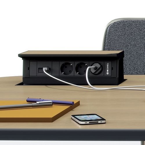 Prise de courant - TOP - IB-connect - multimédia / multiple / pour bureau