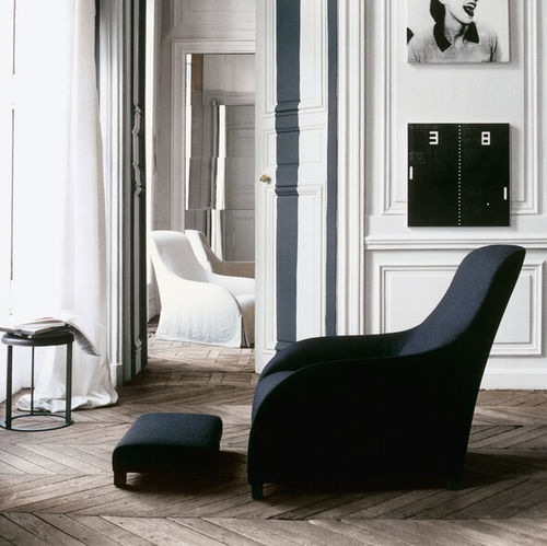Fauteuil contemporain - KALOS - MAXALTO - en tissu / en cuir / en acier