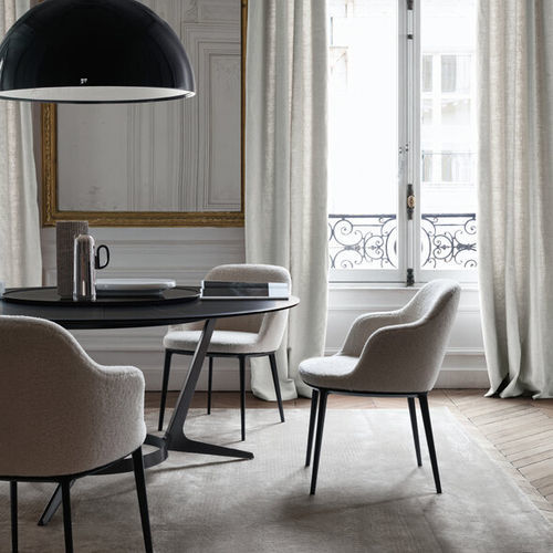 Chaise contemporaine - CARATOS - MAXALTO - d'intérieur / en tissu / en cuir