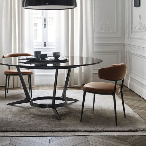 Chaise contemporaine - CARATOS - MAXALTO - d'intérieur / en tissu / en cuir
