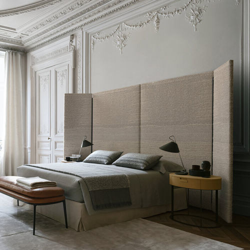 Lit double - DIKE - MAXALTO - contemporain / tapissé / avec tête de lit tapissée