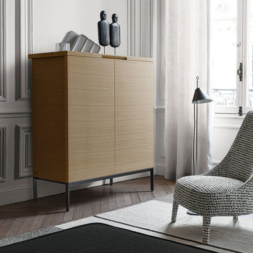 Buffet haut - MIDA - MAXALTO - contemporain / en bois massif / en acier