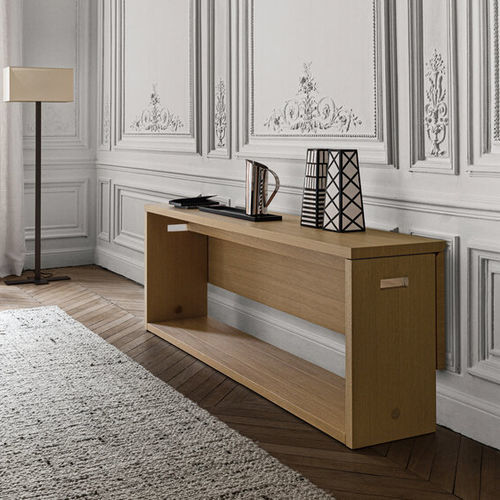 Console contemporaine - CUMA  - MAXALTO - en bois massif / en placage de bois / avec piètement en bois