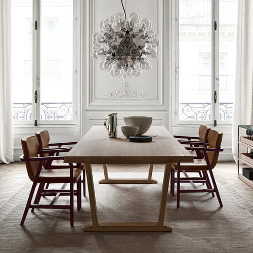 Table à manger contemporaine - INTOTO - MAXALTO - en bois massif / en placage de bois / en contreplaqué