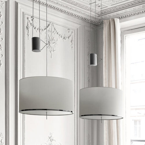 Suspension - LEUKON - MAXALTO - en métal / en verre / en tissu