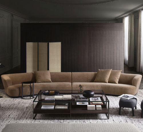 Canapé modulable - LILUM - MAXALTO - contemporain / en tissu / en cuir