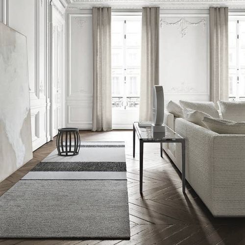 Console contemporaine - SOLEIDE - MAXALTO - en MDF / en acier inoxydable / avec piètement en fonte d'aluminium
