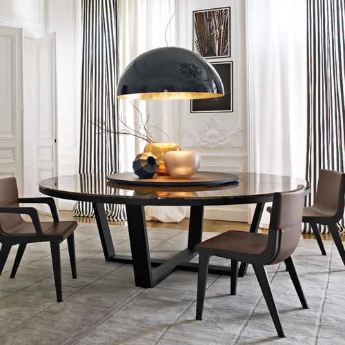 Table contemporaine - XILOS - MAXALTO - en placage de bois / en MDF / en HPL