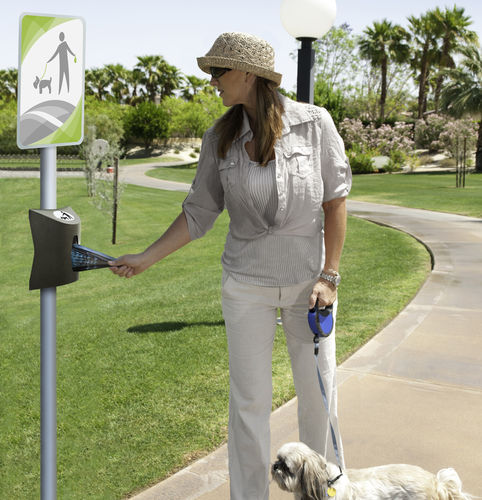 distributeur de sacs pour excréments canins pour espace public - CERVIC ENVIRONMENT