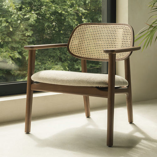 Fauteuil contemporain - TITUS  - VINCENT SHEPPARD - en tissu / en simili cuir / en hêtre