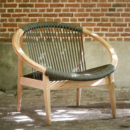 Fauteuil contemporain - FRIDA - VINCENT SHEPPARD - en polypropylène / en corde / en teck