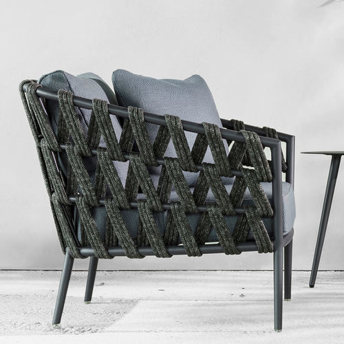 Fauteuil contemporain - LEO  - VINCENT SHEPPARD - en tissu / en aluminium / en corde