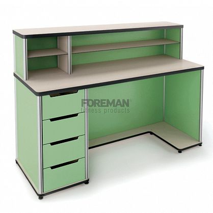 Banque d'accueil en HPL - MEDICAL  - Foreman Fitness Europe GmbH - en aluminium / pour établissement médicalisé