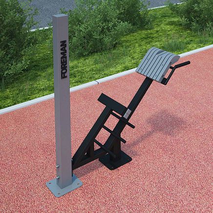 Appareil de musculation presse pour jambes inclinée - FO-02 - Foreman Fitness Europe GmbH - extension du dos / d'extérieur