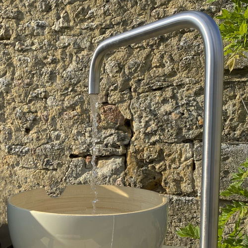 Mitigeur pour surfaces - FOUNT - TRADEWINDS atelier - en îlot / en acier inoxydable / de jardin