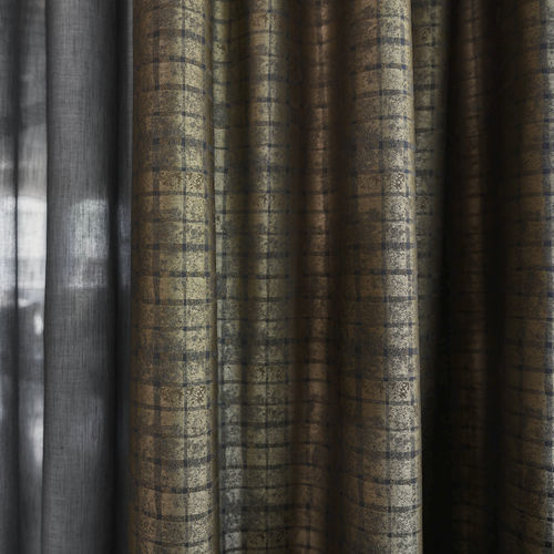 Tissu pour rideaux - MEMORIES FR   - KOBE INTERIOR FABRICS - à motif géométrique / polyester FR / lavable