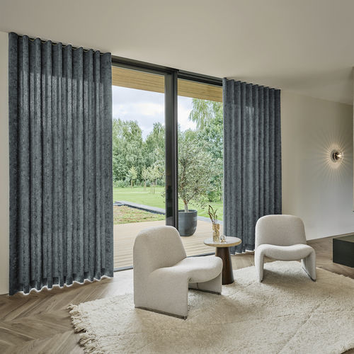 Tissu pour rideaux - MIMOSA   - KOBE INTERIOR FABRICS - uni / en polyester / lavable