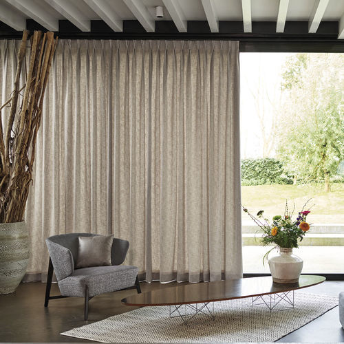 Tissu pour rideaux - PARMA     - KOBE INTERIOR FABRICS - uni / en polyester / en viscose