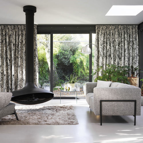 Tissu pour rideaux - REFLECT       - KOBE INTERIOR FABRICS - à motif nature / en polyester / en viscose