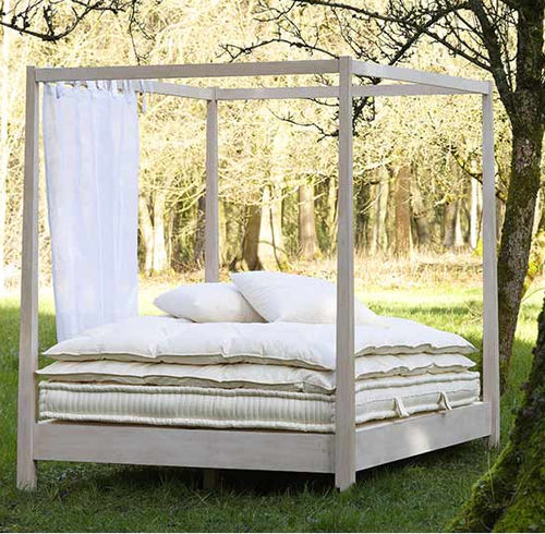 Lit à baldaquin - GEORGES - le lit national - double / contemporain / en bois