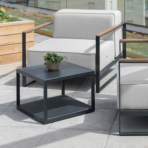Fauteuil de jardin - MOORE - Röshults - contemporain / en Sunbrella® / en teck