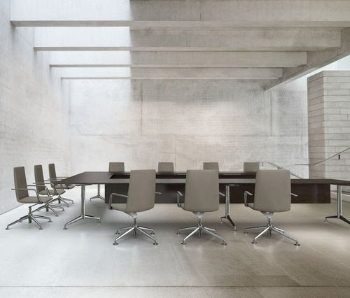 Table de conférence contemporaine - FINA FLEX 7911 - Brunner GmbH - en HPL / avec piètement en métal / rectangulaire