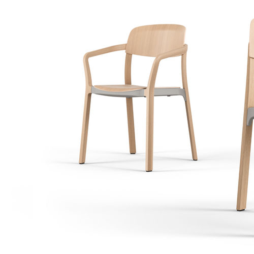 Chaise contemporaine - NATE 7602/A - Brunner GmbH - d'intérieur / en hêtre / en chêne