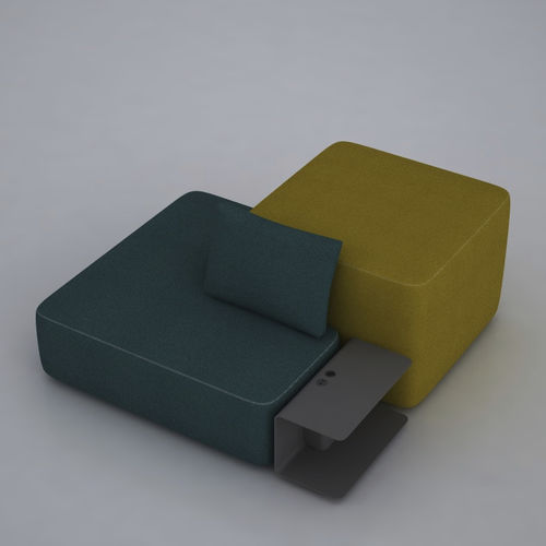 Ottoman contemporain - PADS 1400-0110 - Brunner GmbH - en tissu / modulable / d'intérieur