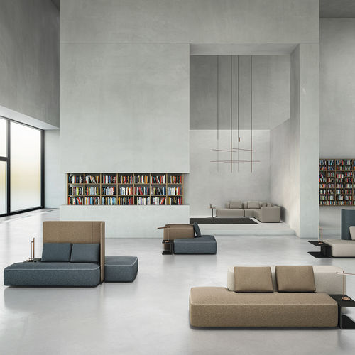 Banquette modulable - PADS - Brunner GmbH - contemporaine / en tissu / professionnelle