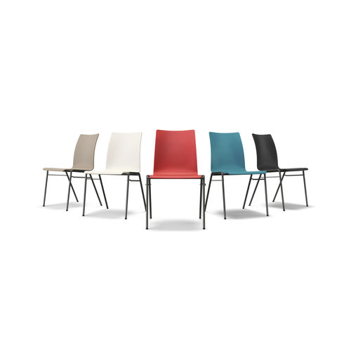 Chaise visiteur contemporaine - FOX 1015 - Brunner GmbH - d'intérieur / en métal / en plastique