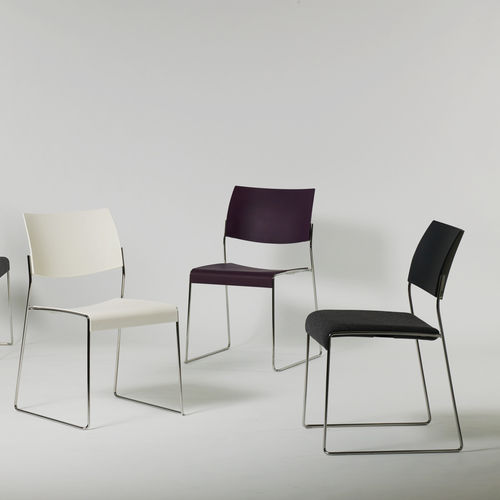 Chaise de conférence contemporaine - LINOS 1206 - Brunner GmbH - d'intérieur / en plastique / en contreplaqué