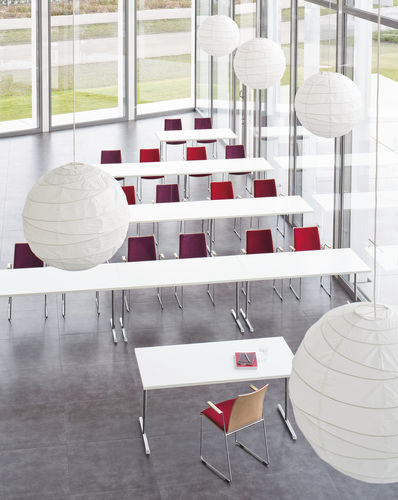 Table de conférence contemporaine - SLEIGHT ULTRALIGHT 2244/0 - Brunner GmbH - en placage de bois / en HPL / avec piètement en acier