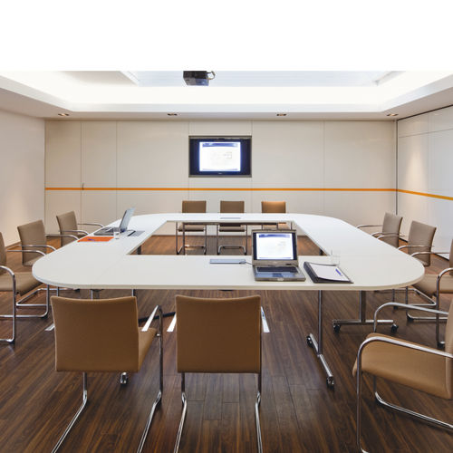 Table de réunion contemporaine - TORINO 9470/0 - Brunner GmbH - en placage de bois / en hêtre / en HPL