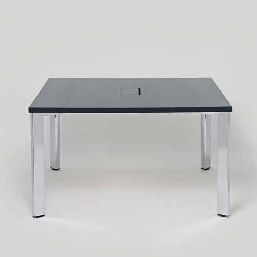 Table de réunion contemporaine - STATE 2801 - Brunner GmbH - en placage de bois / en HPL / avec piètement en aluminium