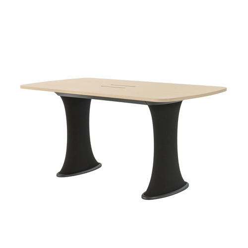 Table de conférence contemporaine - DRESS 7070/9 - Brunner GmbH - en HPL / avec piètement en polyuréthane / rectangulaire